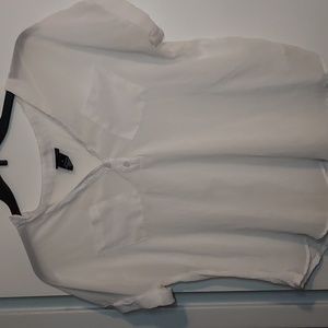 White Semi-Transparent Rue 21 Blouse